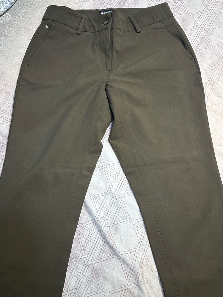 Stylish Khaki Women's Trousers