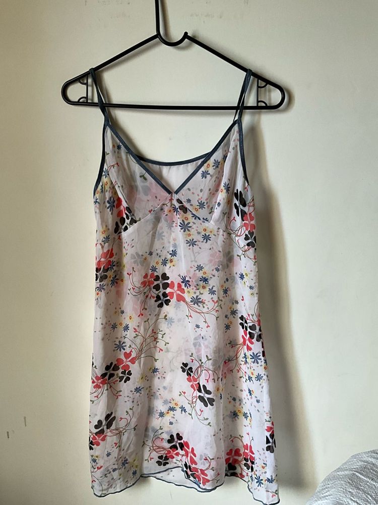 Floral Print Camisole Slip Dress