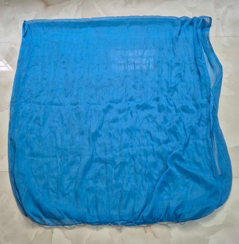 Vibrant Blue,black and pink Dupattas