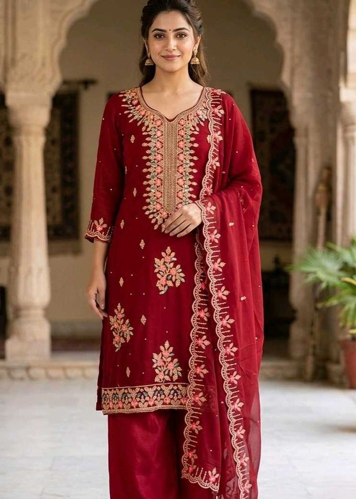 Salwar kameez (Salwar+Kameez+dupatta)