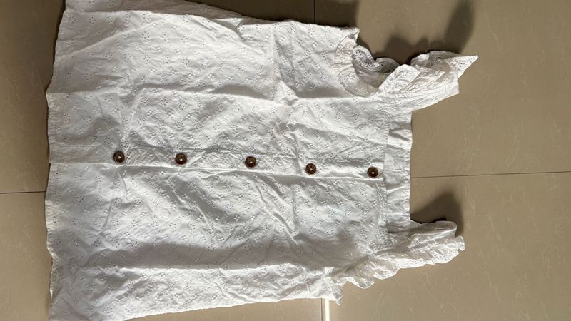 White Broderie Anglaise Top