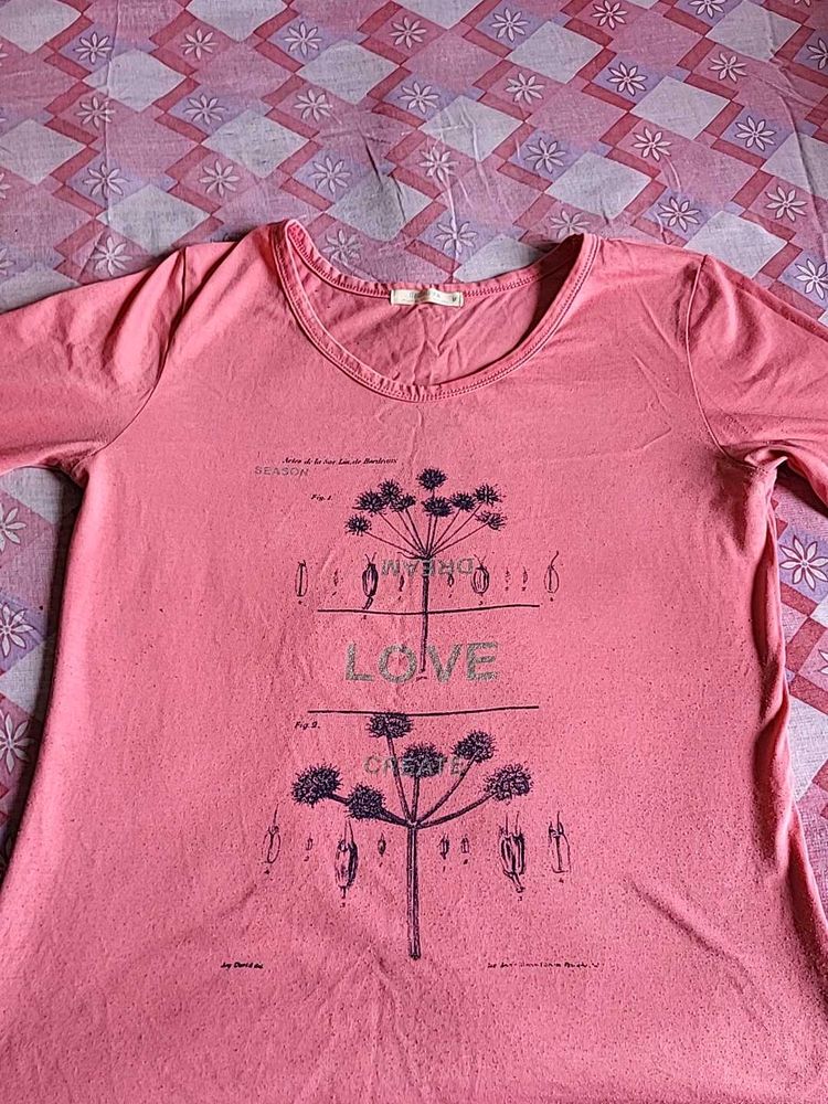 Pink Graphic T-Shirt