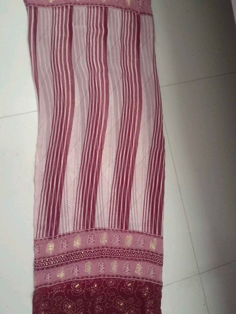 Elegant Striped Saree