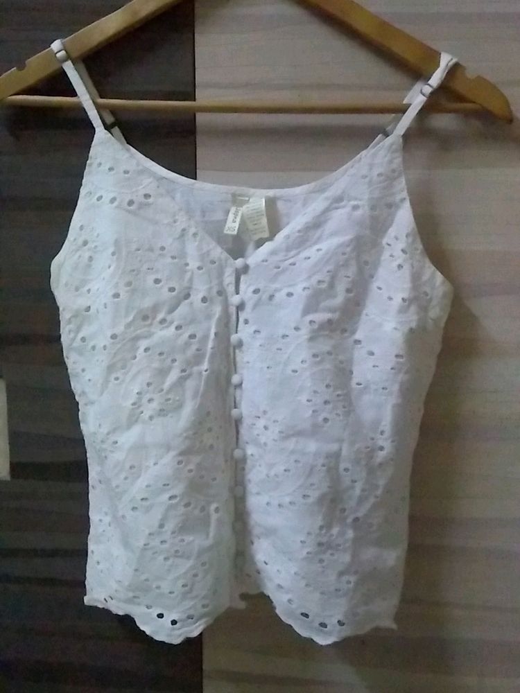 Chicken Work White Camisole