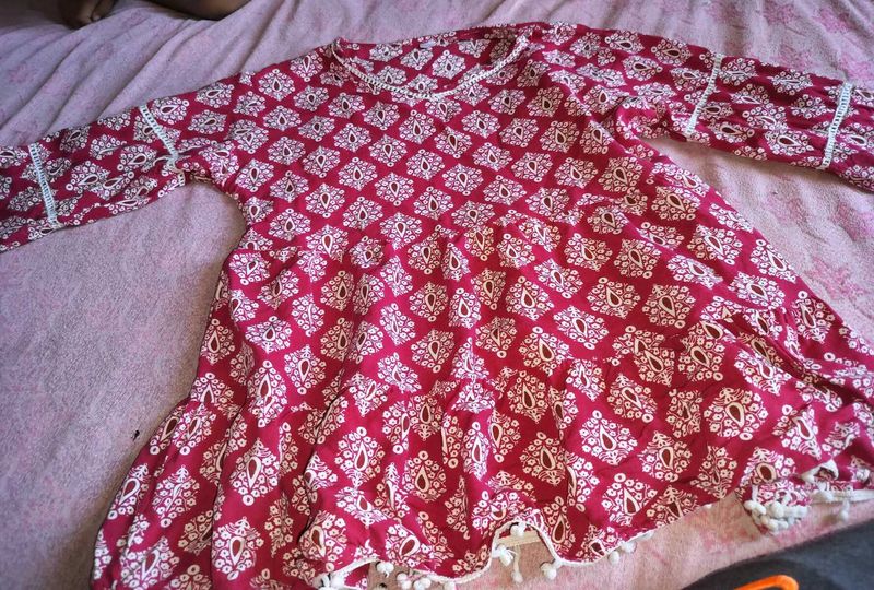 Boho Print Cotton Kurti