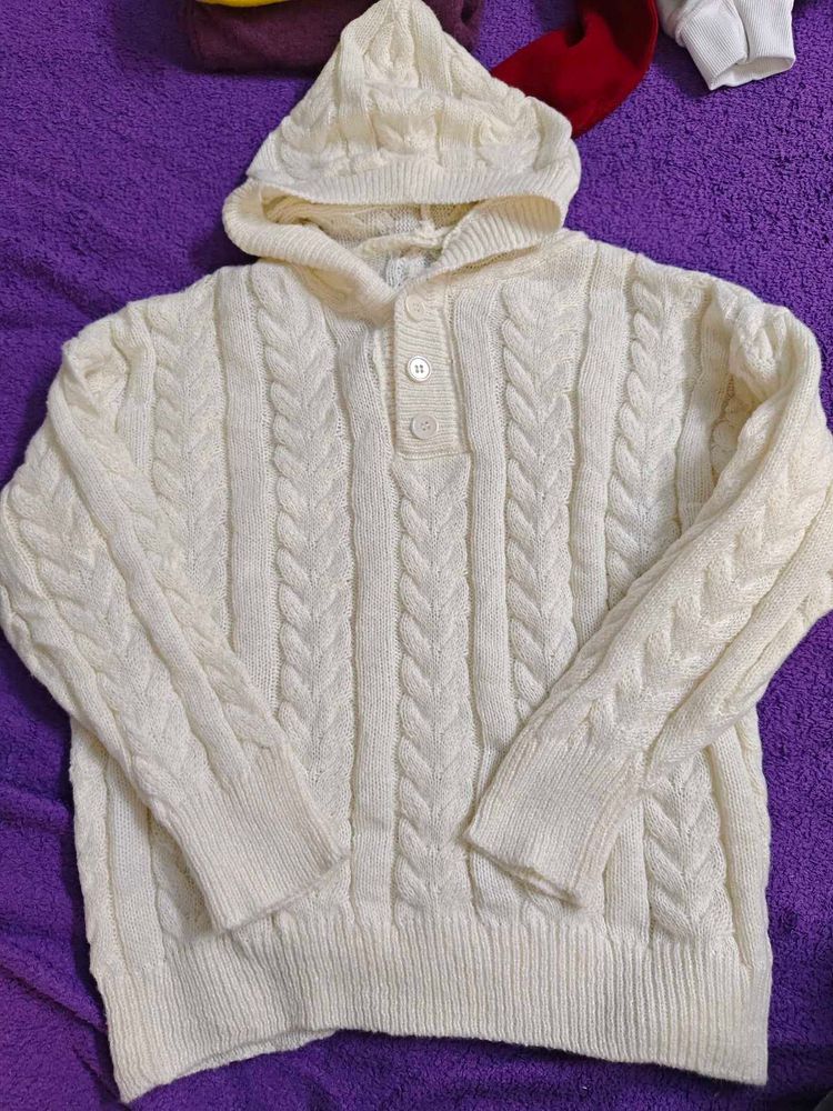 Cozy Knit Hoodie Sweater