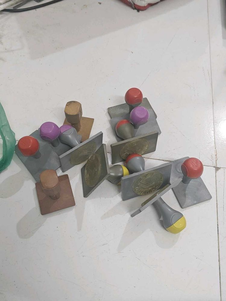 12 Vintage Rubber Stamp Collection