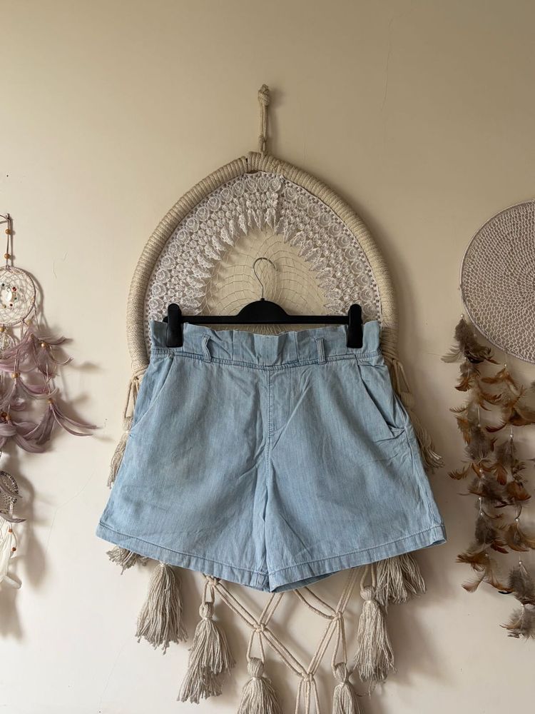 Light Wash Denim Shorts