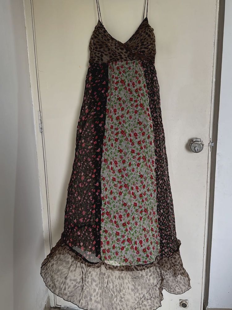 Bohemian Patchwork Maxi Dress