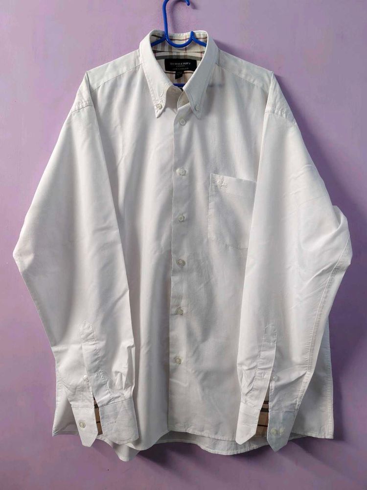 Classic White Burberry Shirt