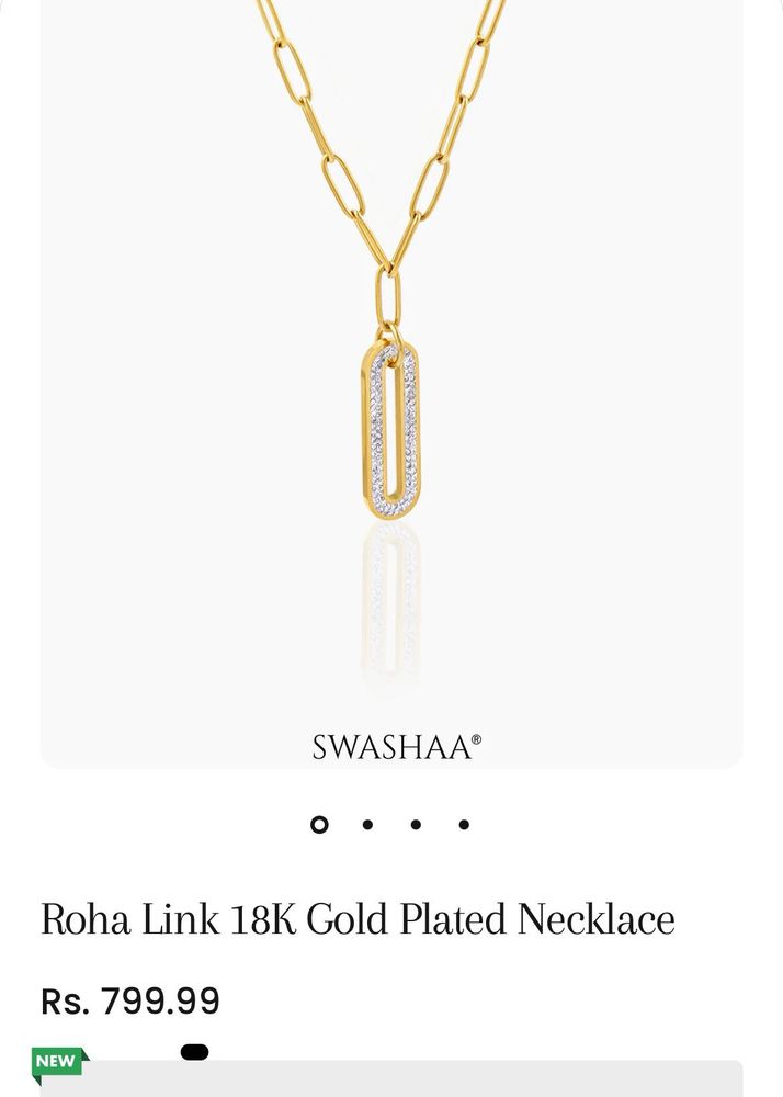 18K Gold Plated Link Necklace