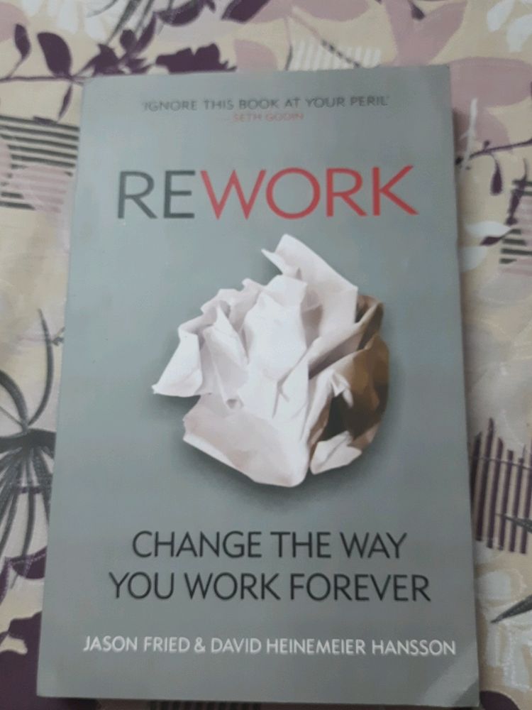 Rework-English, New &amp; Unread Book, By Jason &amp; David