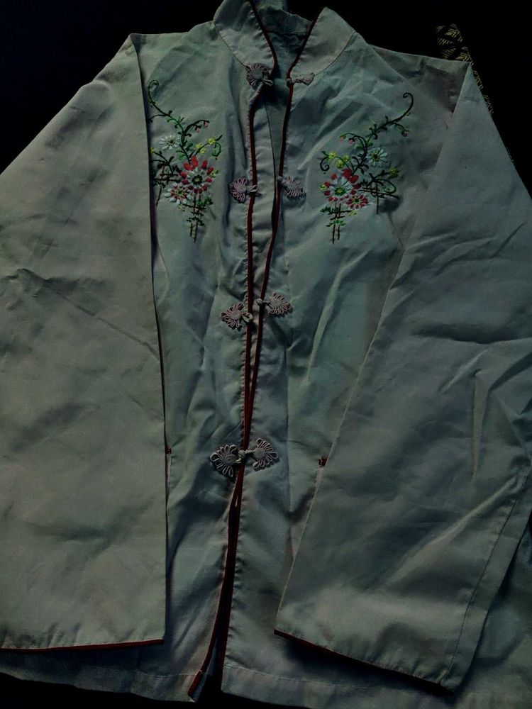 cheongsam embroidered top
