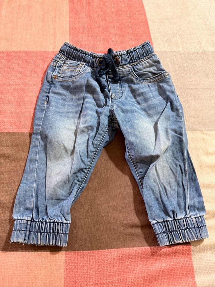 Cute Denim Jogger Pants
