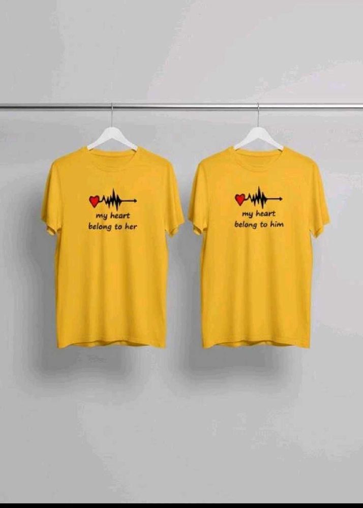 Matching Couple T-Shirts - Heartbeat
