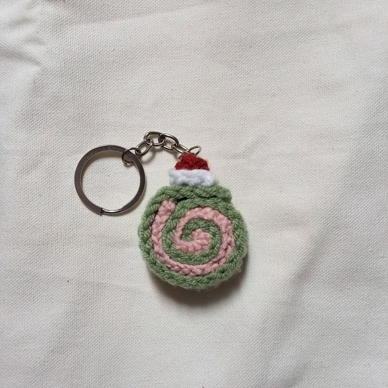 Crochet Swirl Keychain