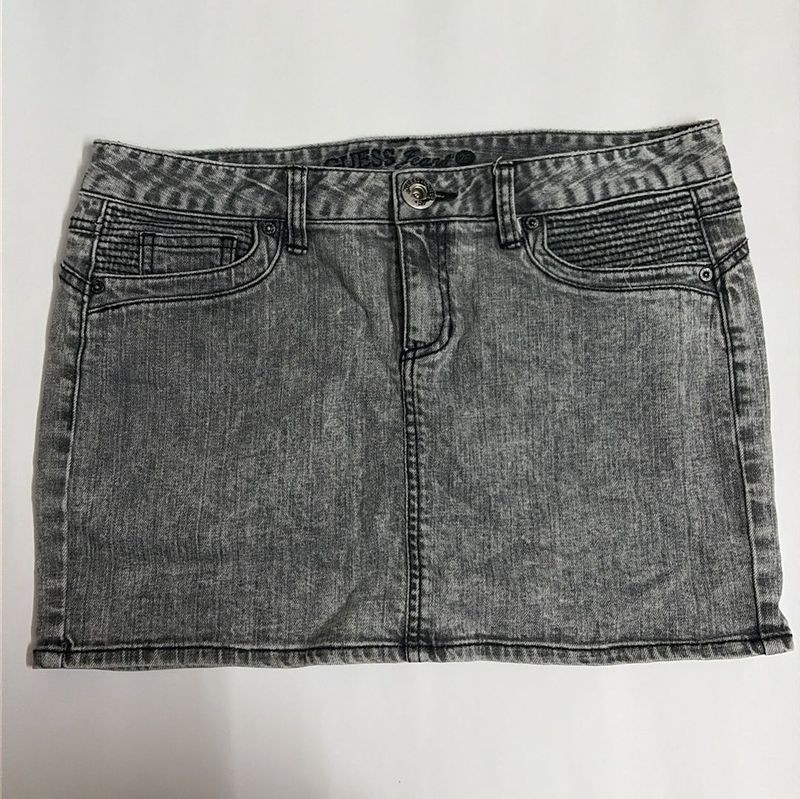 Embellished Rhinestone Guess Jeans Denim Mini