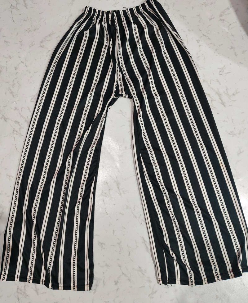 Striped Wide Leg Palazzo Pants