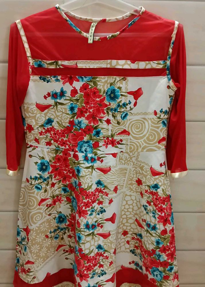 Beautiful Floral Print Kurta