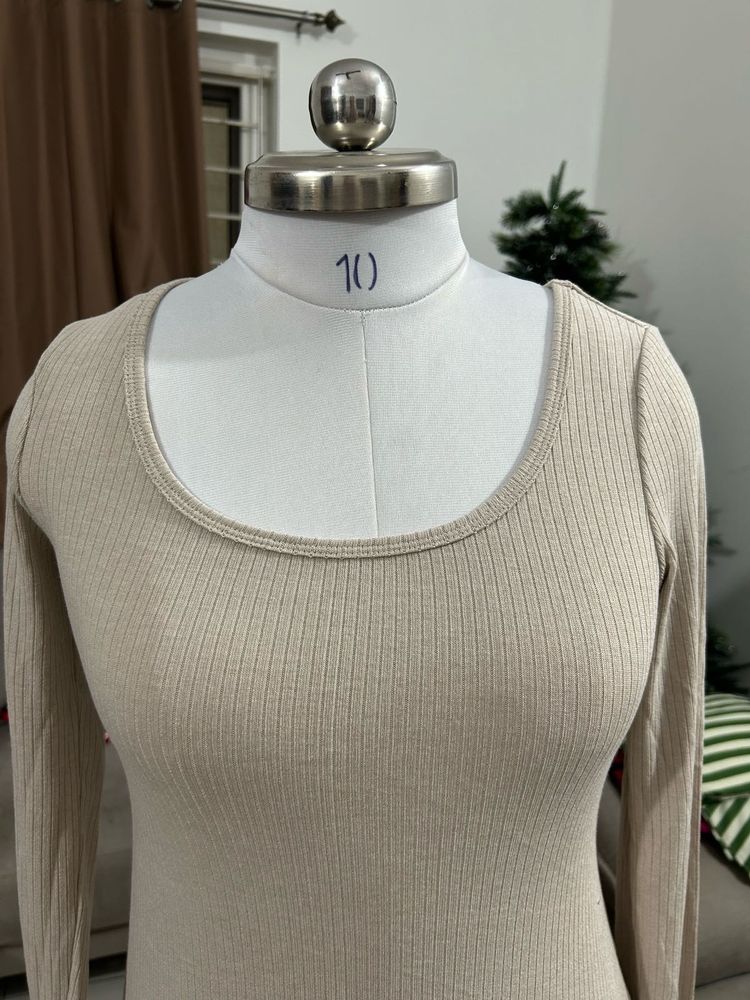 Ribbed Bodycon Dress from MANGO