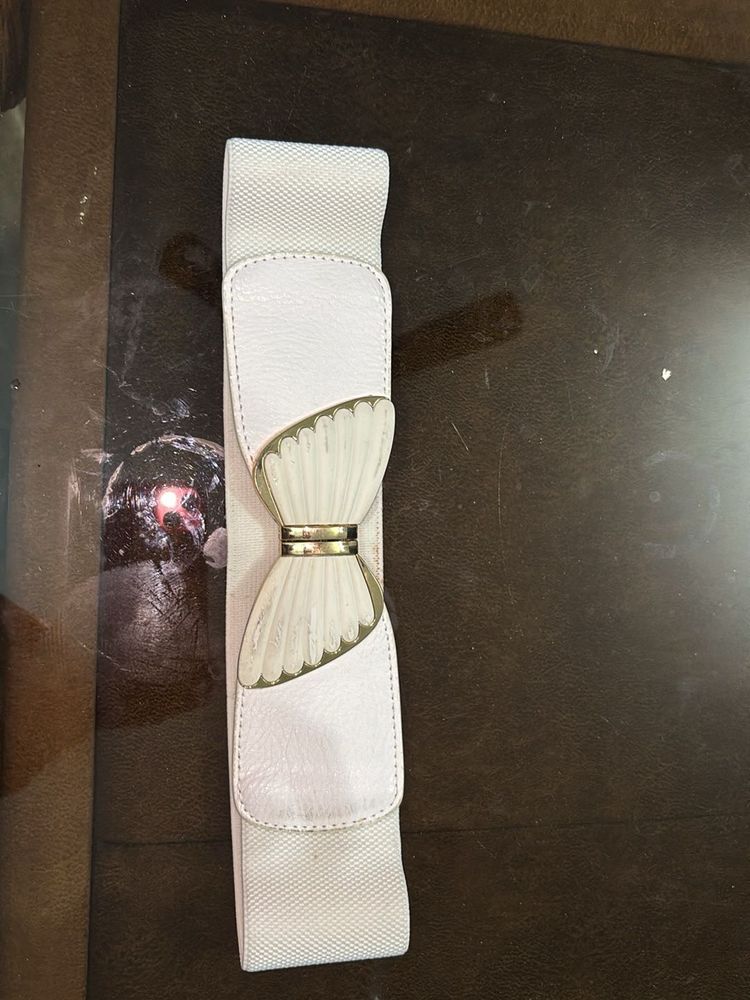 Elastic Belt with Decorative Buckle