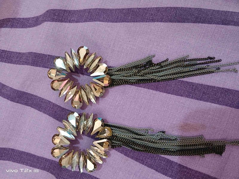 Sparkling Rhinestone Tassel Hair Accessories