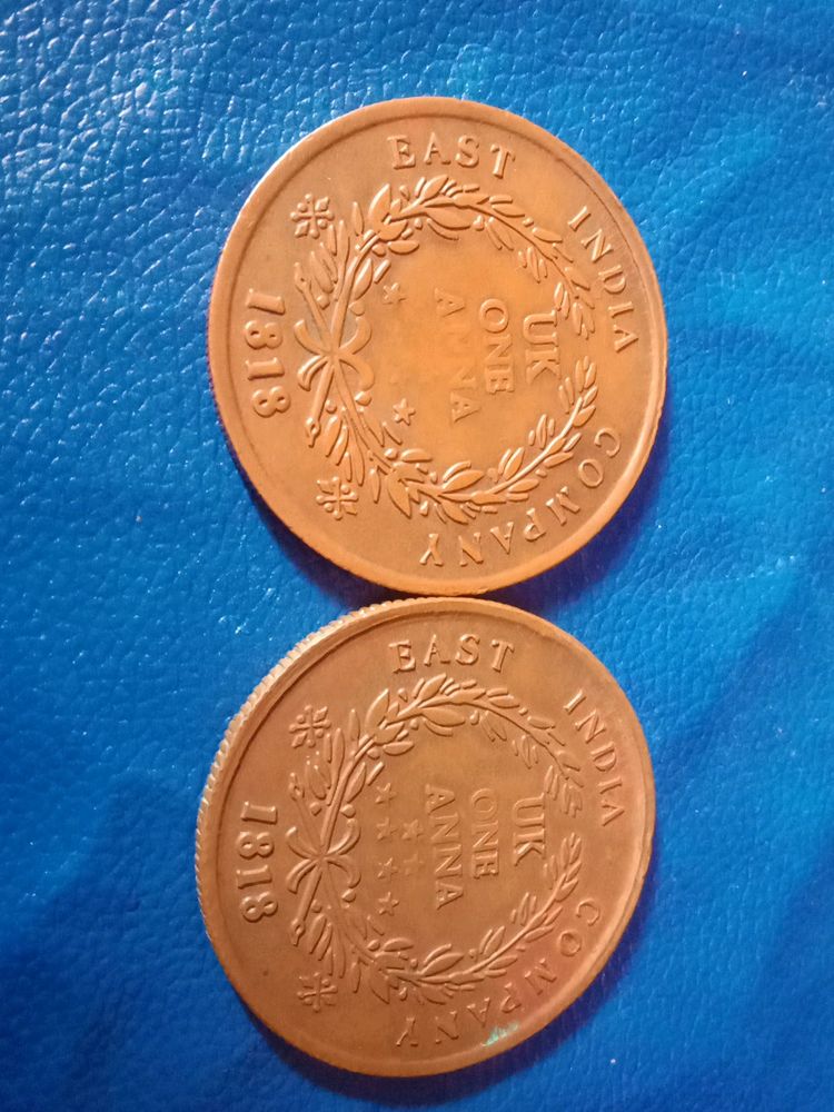😍1818 Uk One Annna Old Coin 5 PCs combo