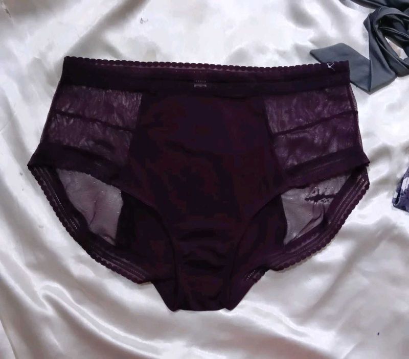 Purple Mesh Panty