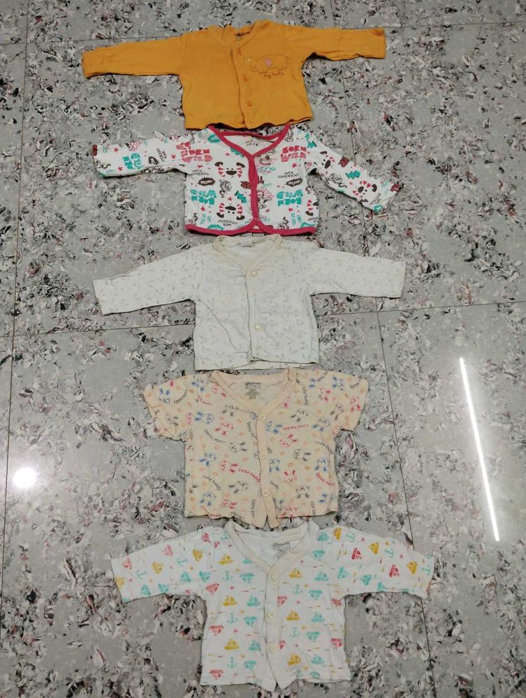 Bundle of 5 Baby Tops