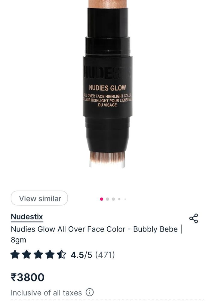 Nudestix Nudies  Highlighter Stick- Bubblee Bebe