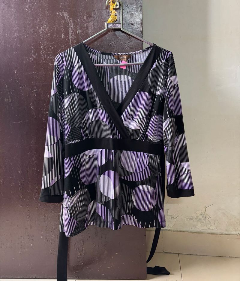 y2k purple top
