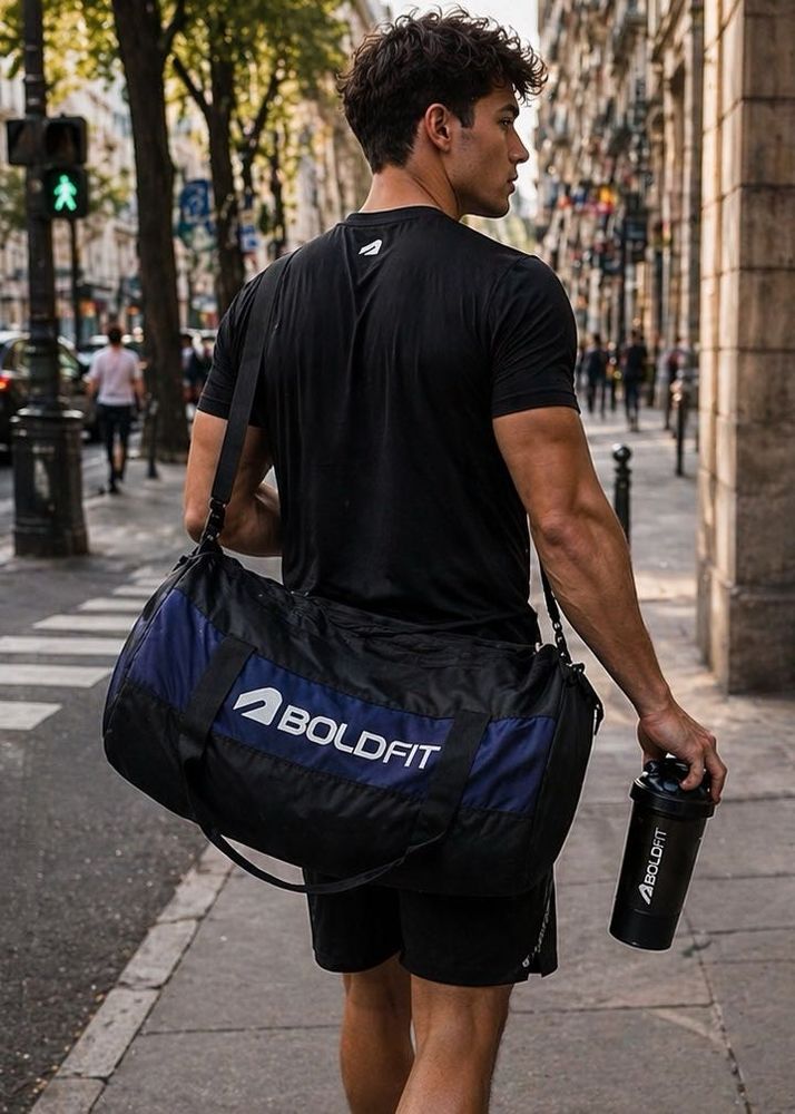 Boldfit Gym Bag with Shaker.