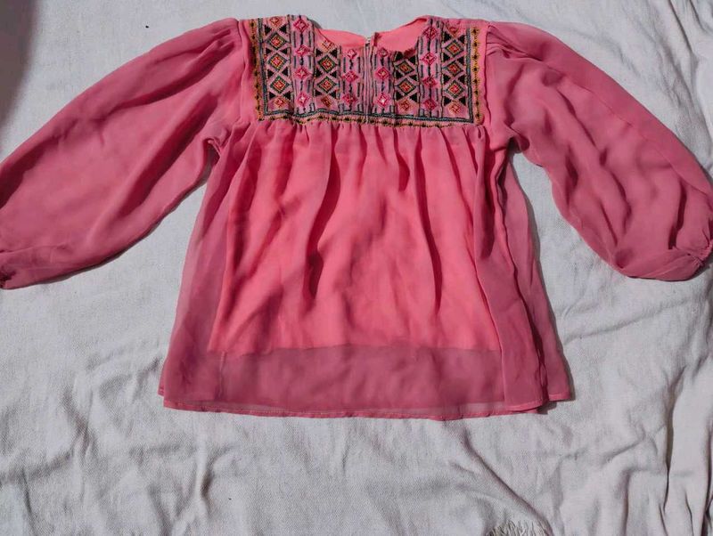 Pink casual Top