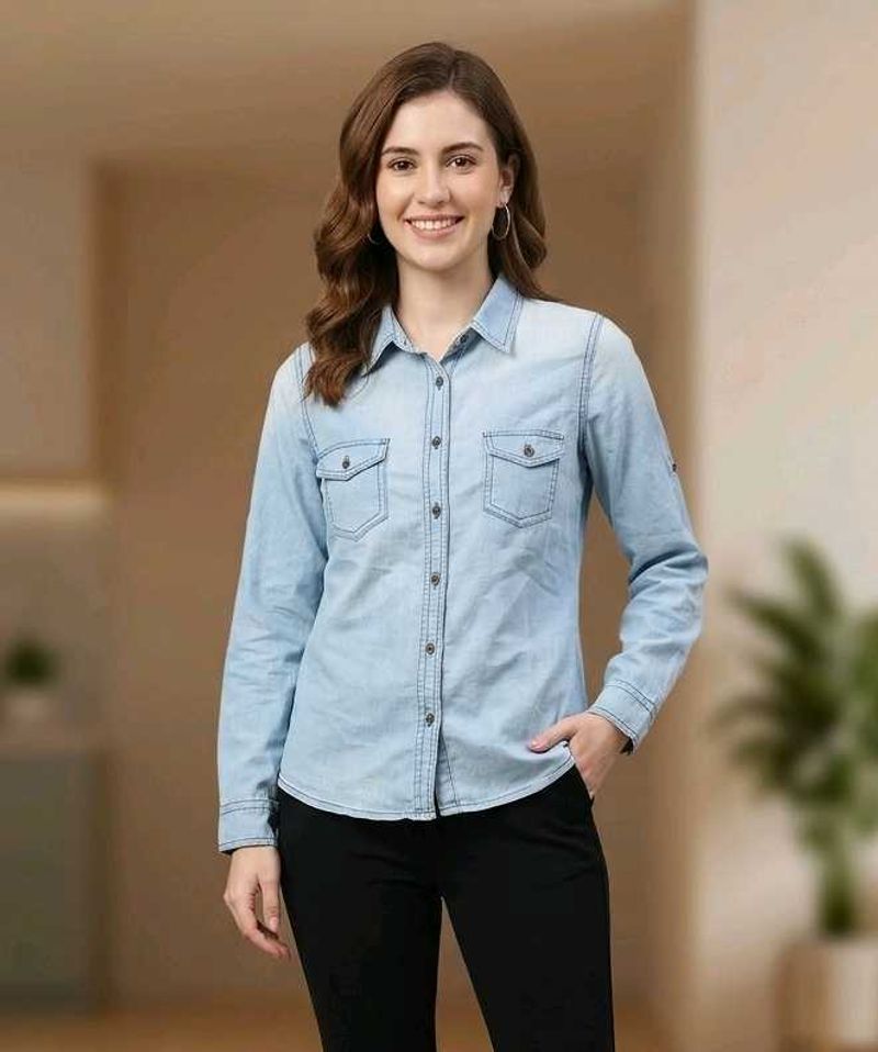 Light Wash Denim Shirt