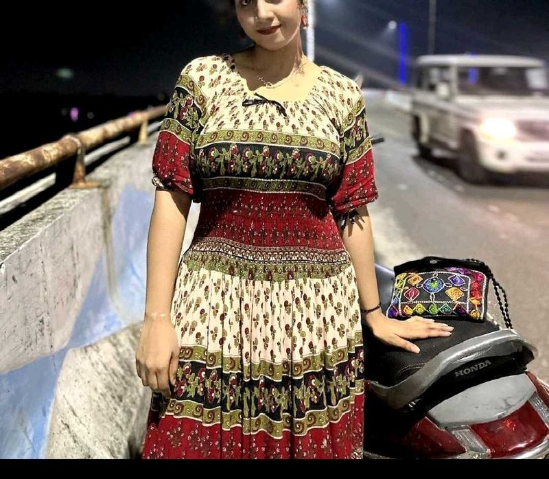 Bohemian Print Maxi Dress