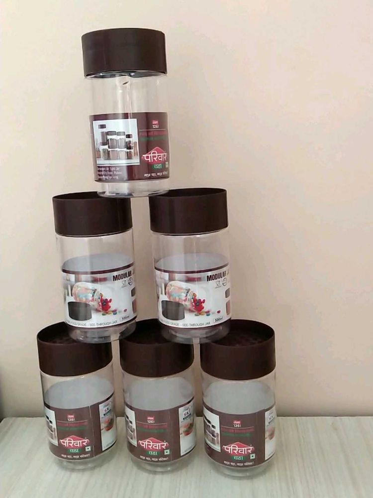 🧡Set of 6  Kitchen Storage plastic Contain