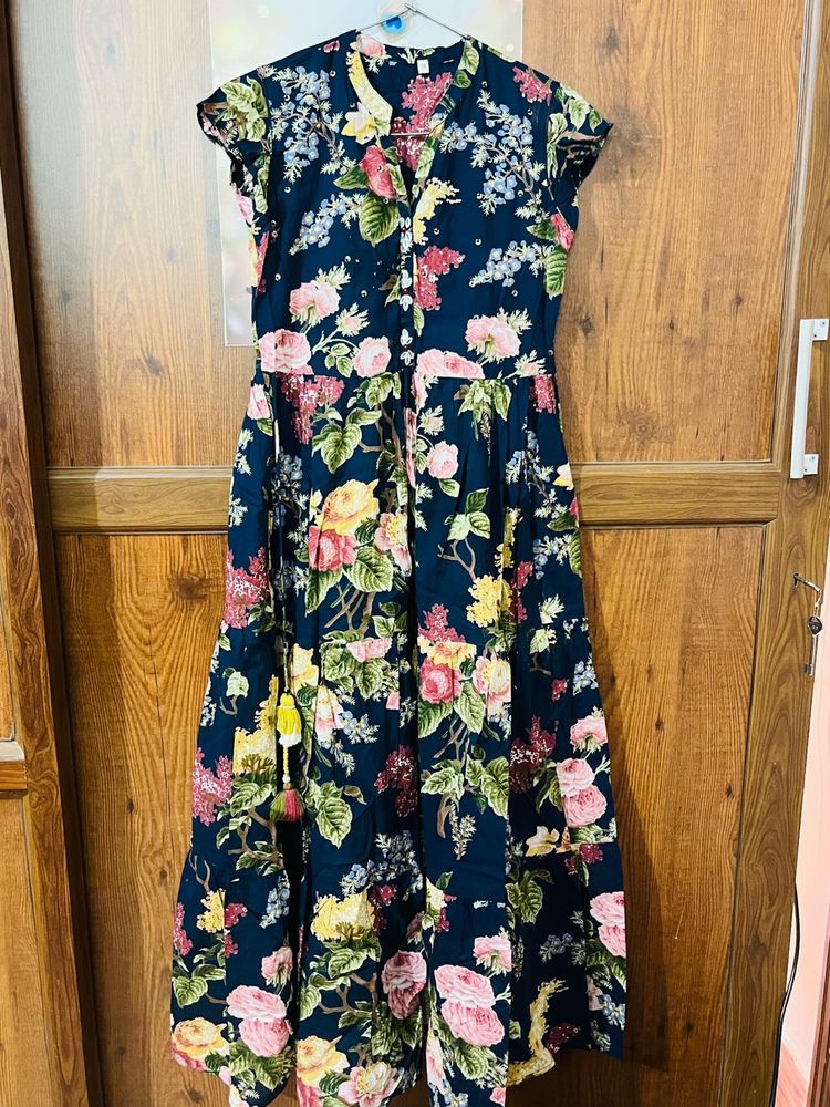Floral Cotton Gown new