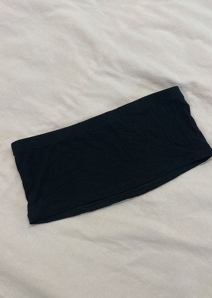 Black Bandeau Tube Top