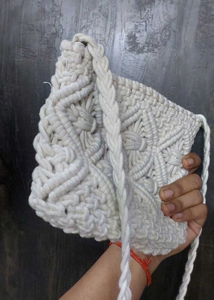 Handmade Macrame Crossbody Bag