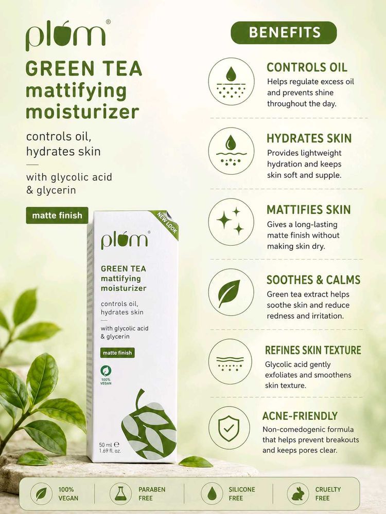 Plum Green Tea Mattifying Moisturizer 50ml