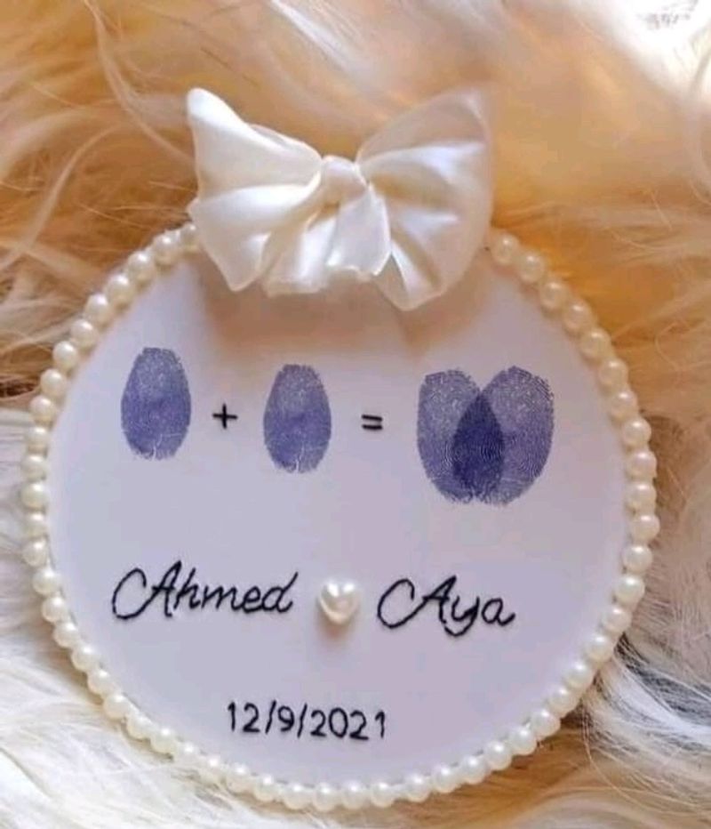 Customizable Couple Name Hoop