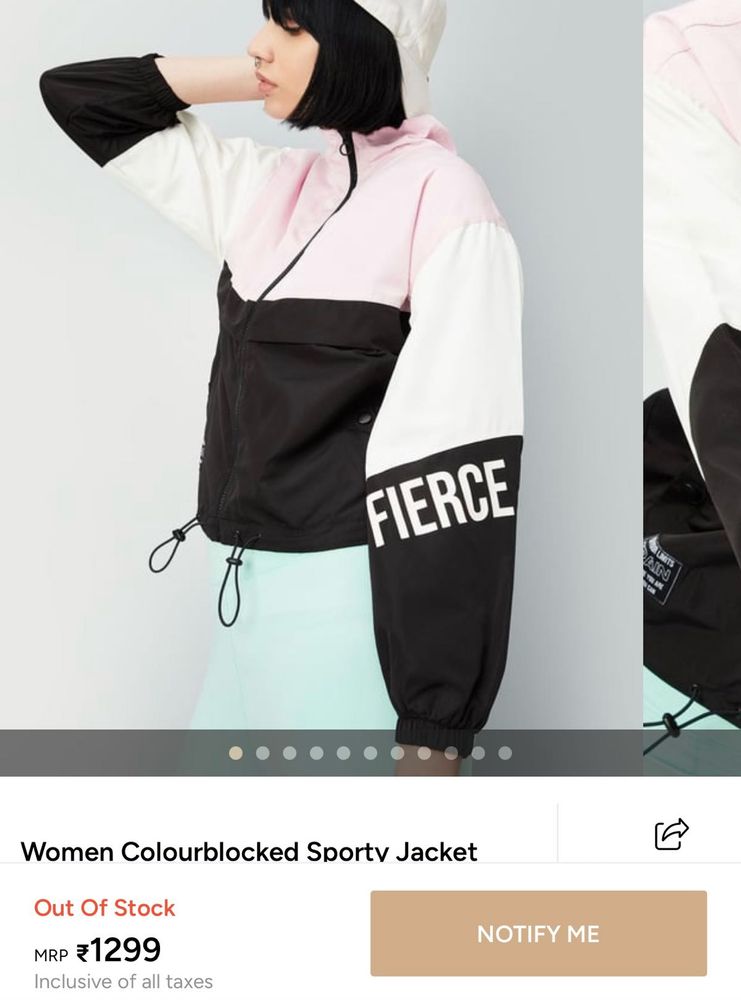 Women's Colorblock Windbreaker Jacket