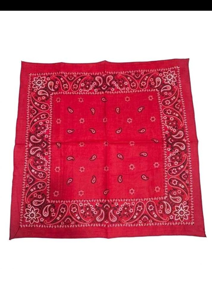 Classic Red Paisley Bandana Scarf