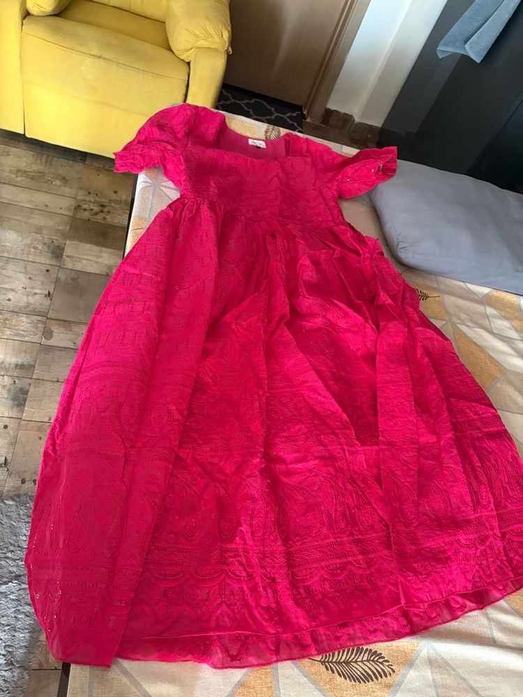 Vibrant Pink Midi dress