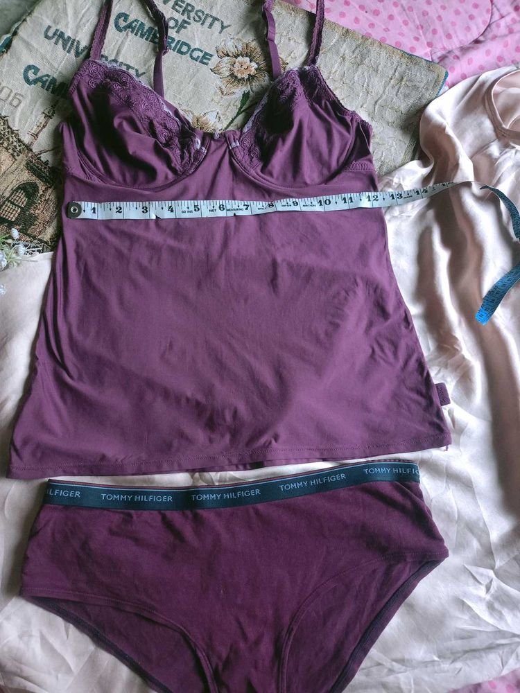 Tommy Hilfiger Purple Lingerie Set
