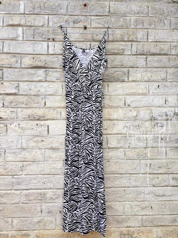 Zebra Print Maxi Dress