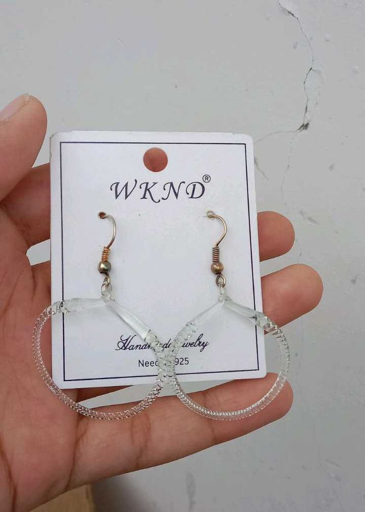 WKND Clear Hoop Earrings