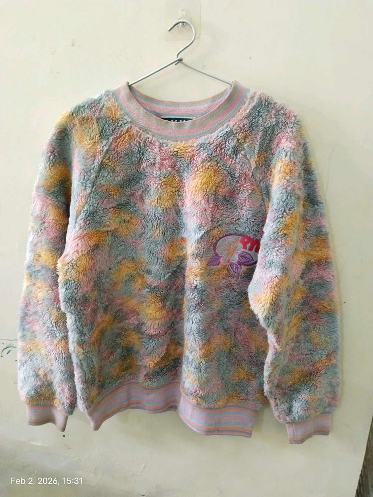 Pastel Fuzzy Pullover Sweater