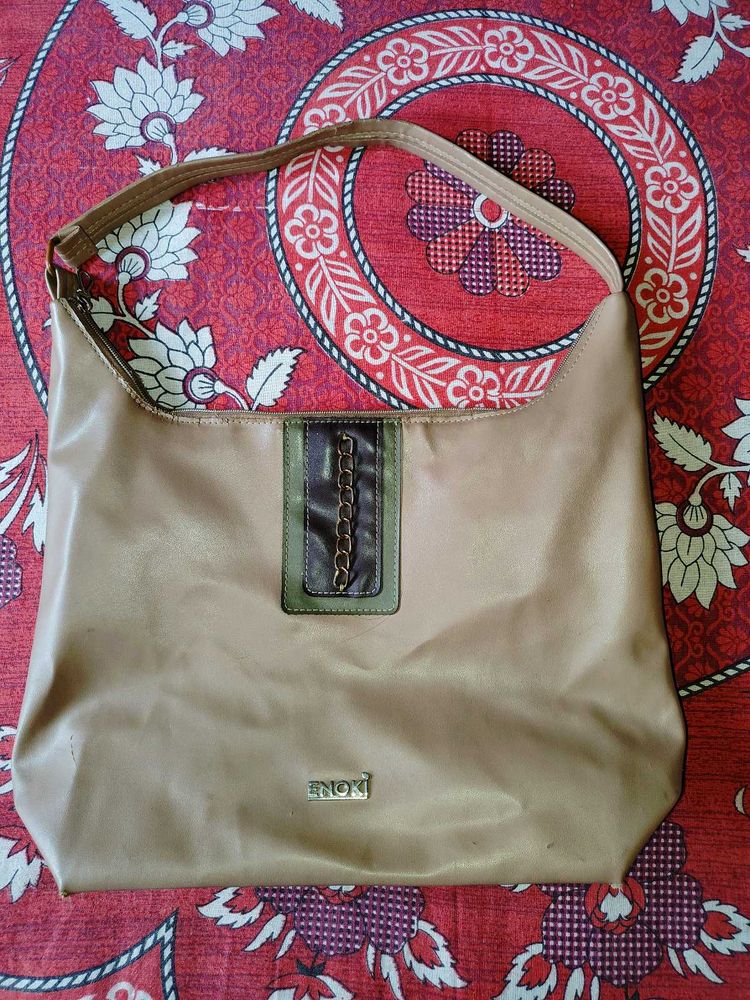 Enoki Stylish Beige Hobo Bag