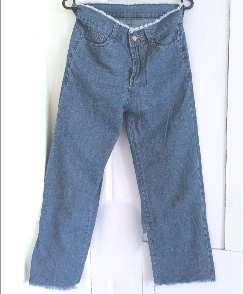 Wide Leg Cotton Jean